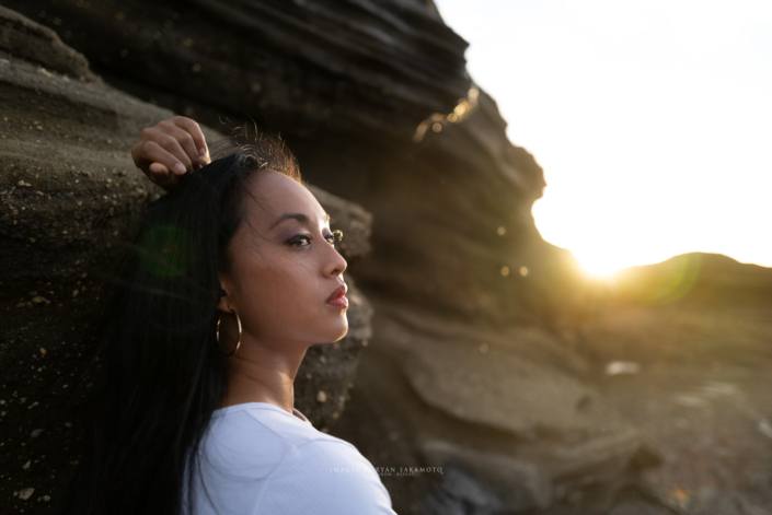 First light sunrise portrait with Nicole.