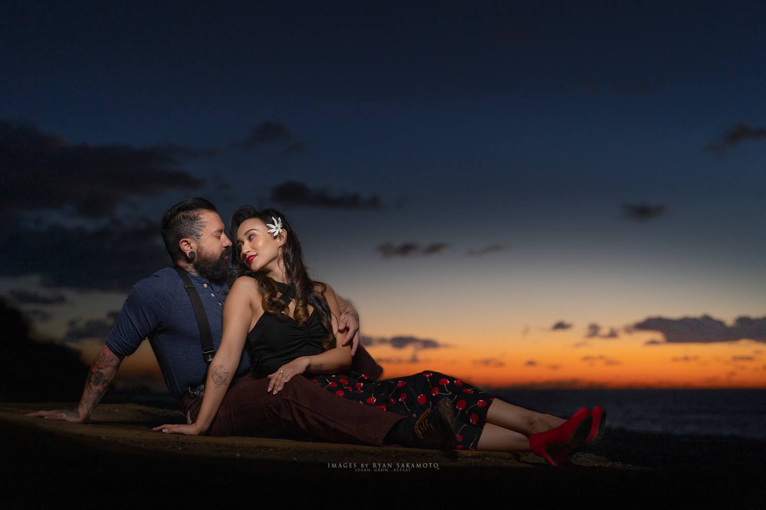 Sunrise engagement phot shoot with Melani & Luke.