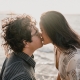 First kiss at sunrise, couples photo shoot behind the Kahala Regency.