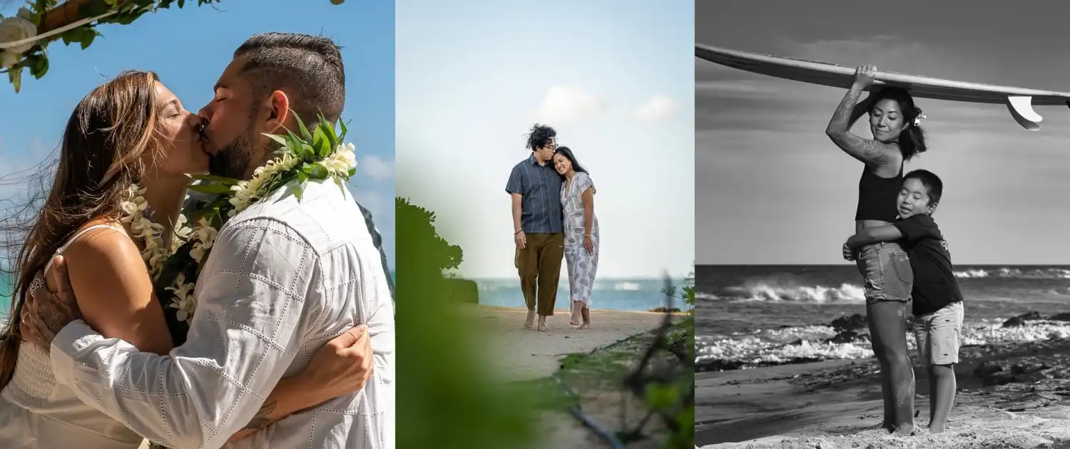 Oahu engagemant, elopment, family photographer.